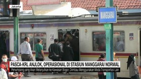 Pasca-KRL Anjlok, Operasional di Stasiun Manggarai Normal