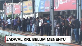 Jadwal KRL Belum Menentu