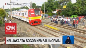 KRL Jakarta-Bogor Kembali Normal