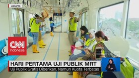 Hari Pertama Uji Publik MRT Jakarta