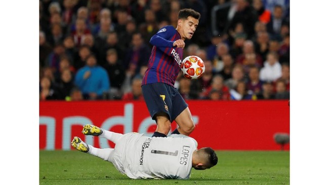 Pemain Barcelona yang pernah membela Liverpool, Philippe Coutinho, bersemangat hadapi Manchester United di babak perempat final Liga Champions, Rabu (10/4).