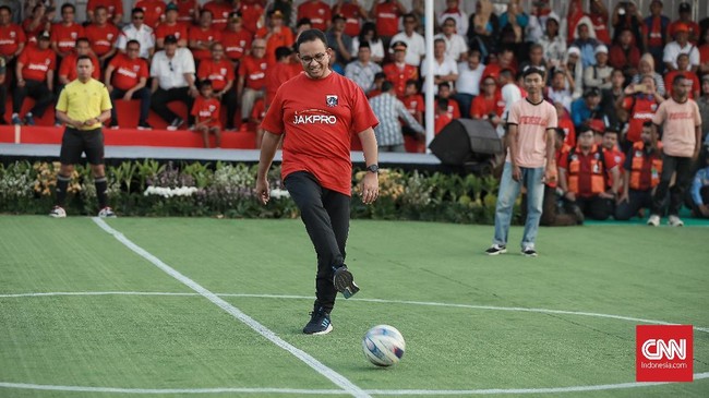 Resmi memulai pembangunan Jakarta International Stadium, Gubernur DKI Jakarta Anies Baswedan menjanjikan stadion pertama yang berkelas dunia.