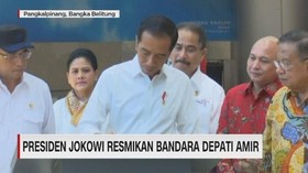 Presiden Jokowi Resmikan Bandara Depati Amir