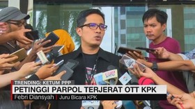 Penjelasan KPK Soal OTT Petinggi Parpol