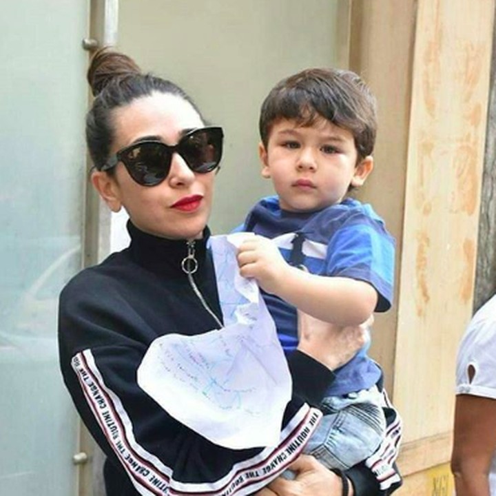<p>Hmm, lagi <em>ngelihatin</em> apa sih, Thaimur? (Foto: Instagram/ @kareena_queen)</p>