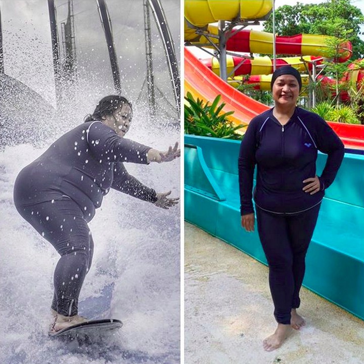 <p>Tike Priatnakusumah berhasil menurunkan berat badannya hingga 25 kg, selama enam bulan. Dari yang semula 103,6 kilogram menjadi 78 kilogram. Diet yang dia jalani adalah dengan mengatur pola makan. (Foto: Instagram @tikeprie)</p>