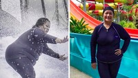 <p>Tike Priatnakusumah berhasil menurunkan berat badannya hingga 25 kg, selama enam bulan. Dari yang semula 103,6 kilogram menjadi 78 kilogram. Diet yang dia jalani adalah dengan mengatur pola makan. (Foto: Instagram @tikeprie)</p>