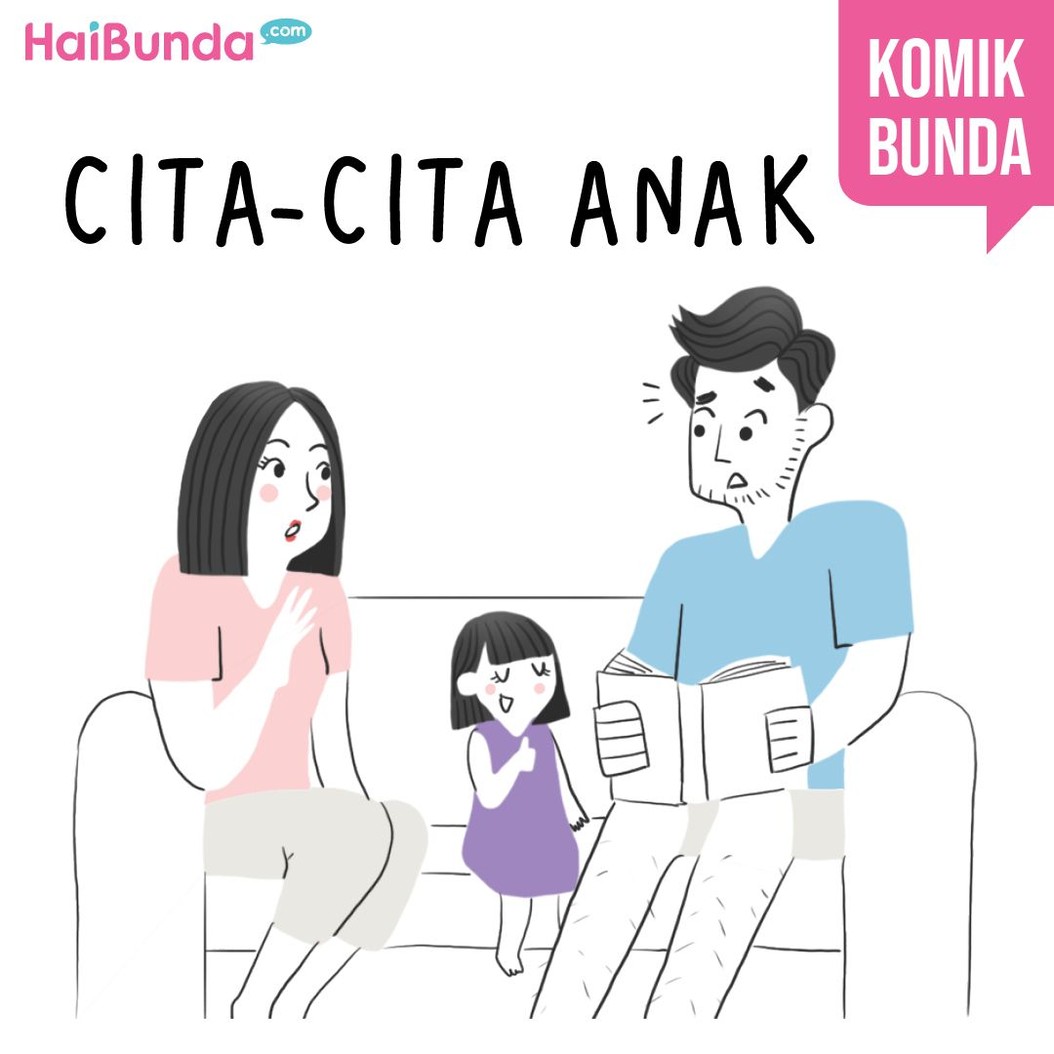 Waduh, kok cita-cita si kakak agak absurd ya? Si kecil pernah menyampaikan cita-citanya yang agak 'ajaib' enggak, Bun? Apa tuh?