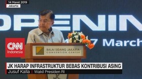 JK Harap Infrastruktur Bebas Kontribusi Asing