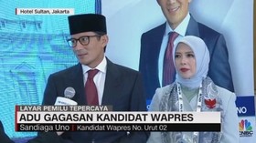 Sandiaga Uno Tiba di Lokasi Debat