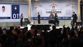 Petinggi BPN Prabowo hingga Menteri Jokowi di Lokasi Debat