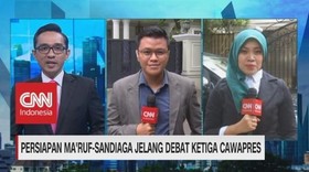 Persiapan Ma'ruf & Sandiaga Jelang Debat Ke-3 Cawapres
