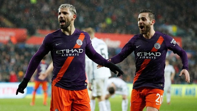 Sebanyak tujuh fakta unik mengiringi Manchester City ke semifinal Piala FA usai mengalahkan Swansea City 3-2 di Stadion Liberty, Sabtu (16/3).