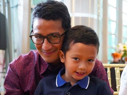 Doa Si Kecil Sulaiman untuk Sang Papa, Sandiaga Uno