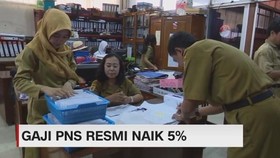 Gaji PNS Resmi Naik 5 %