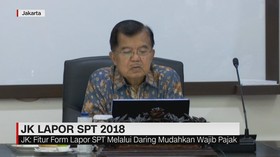 Wapres JK Lapor SPT 2018