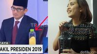 Infused Water Sandiaga Uno Vs Botol Minum Putri Ayuningtyas