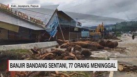 Banjir Bandang Sentani, 77 Orang meninggal