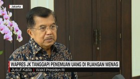Wapres JK Tanggapi Penemuan Uang di Ruangan Menag