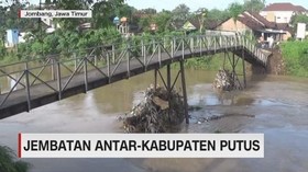 Jembatan Penghubung Antar Kabupaten Putus