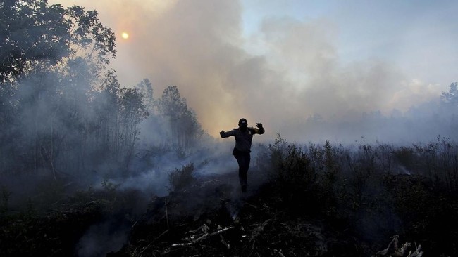 Andrey Sushakov (43) meninggal dunia usai tiga hari dirawat akibat peyempitan pembuluh darah. Warga Rusia itu mengeluh sesak napas saat padamkan karhutla Sumsel