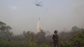 Padamkan Karhutla, Sumsel Terjunkan 7 Heli Pembom Air