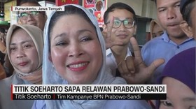 Titik Soeharto Sapa Relawan Prabowo-Sandi