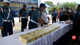 VIDEO: TNI AL Amankan 50 Kilogram Sabu di Aceh