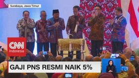 Gaji PNS Resmi Naik 5%