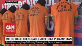 Caleg Dapil Trenggalek Jadi Otak Perampokan