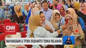 Mayangsari & Titiek Soeharto Temui Relawan, Mega Ziarah