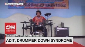 Kiprah Adit, Drummer Hebat Penderita Down Syndrome