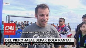 Del Piero Jajal Sepak Bola Pantai