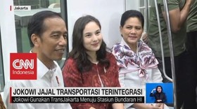 Jokowi Jajal Transportasi Terintegrasi