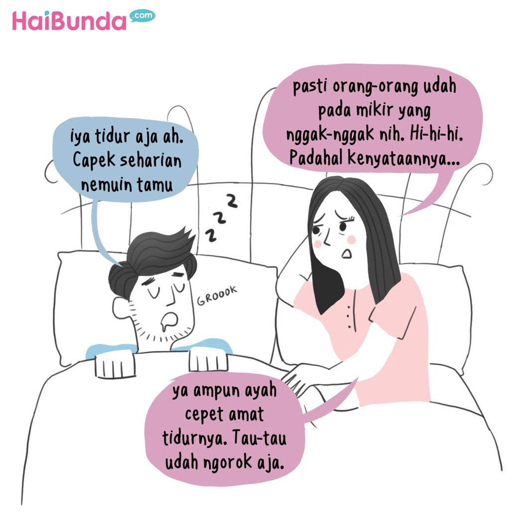 Kejadian tak terduga dialami Ayah dan Bunda di komik ini saat malam pertama. Bunda dan Ayah punya cerita tak terlupakan atau tak terduga saat malam pertama?