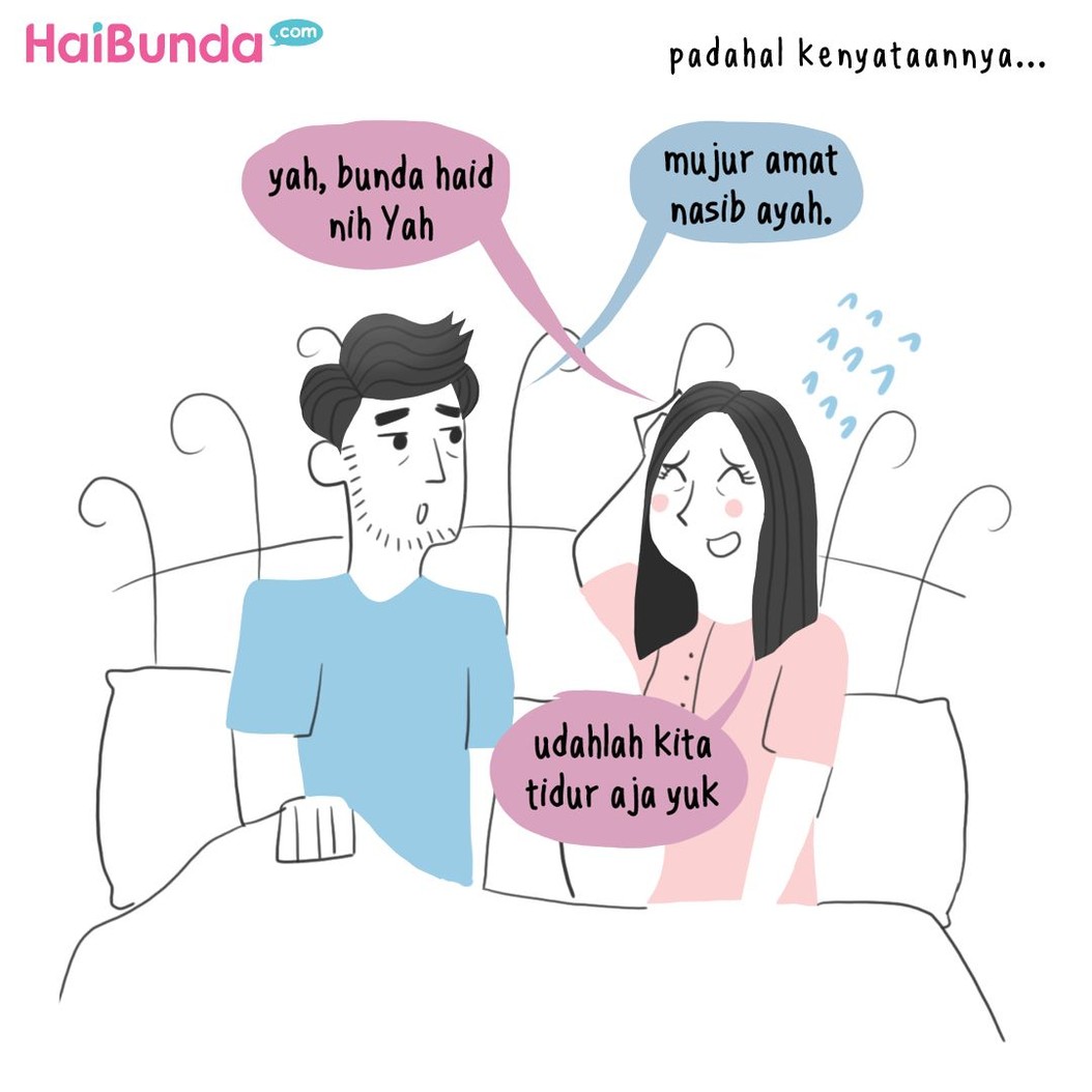 Kejadian tak terduga dialami Ayah dan Bunda di komik ini saat malam pertama. Bunda dan Ayah punya cerita tak terlupakan atau tak terduga saat malam pertama?