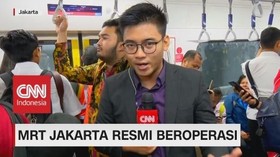 MRT Jakarta Resmi Beroperasi