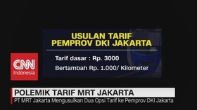 Polemik Tarif MRT Jakarta