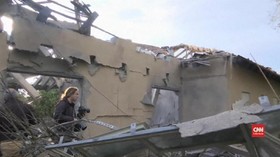 VIDEO: Serangan Roket dari Gaza Hantam Rumah di Israel