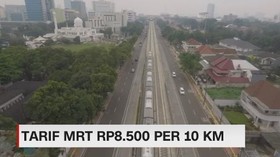 Tarif MRT Ditetapkan Rp 8.500 Per 10 KM