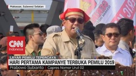 Hari Pertama Kampanye Terbuka Pemilu 2019