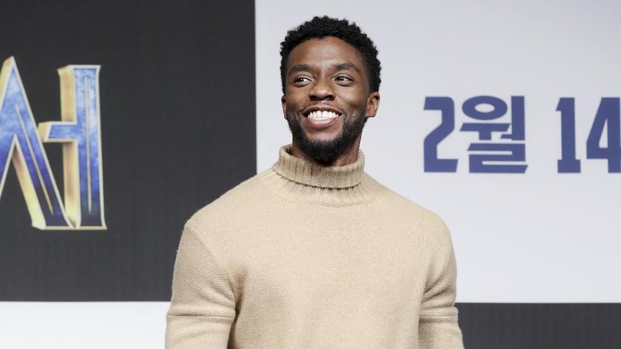 Actor Chadwick Boseman attends the press conference for the Seoul premiere of 'Black Panther'