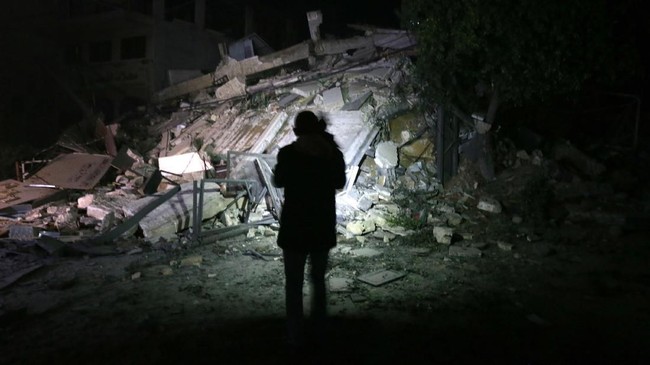 FOTO: Tempur Semalam Suntuk Sebelum Gencatan Senjata di Gaza