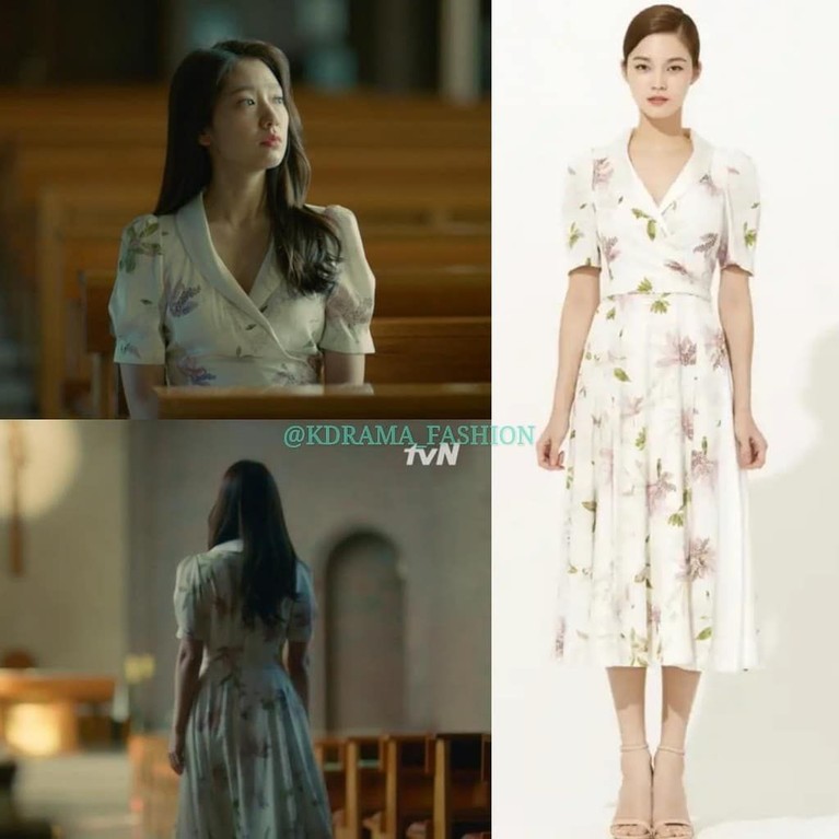 Park Shin Hye juga memukau dengan dress motif bunga dalam drama Memories of the Alhambra. Dress dari Avouavou ini bisa jadi inspirasi kamu buat sehari-hari, lho!