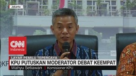 KPU Putuskan Moderator Debat Keempat