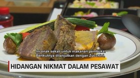 Menikmati Menu Olahan Chef Kelas Dunia Di Pesawat