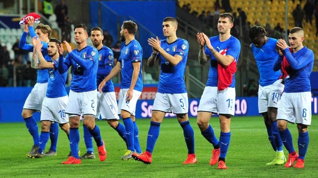 FOTO: Kebangkitan Timnas Italia, Lumat Liechtenstein 6-0