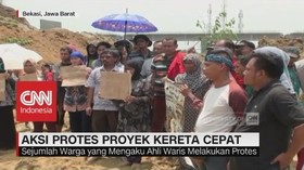 Aksi Protes Warga terkait Proyek Kereta Cepat Jakarta-Bandung