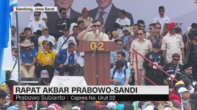 Rapat Akbar Prabowo Dipadati Simpatisan