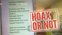 Hoax! Golongan Darah 'O' Tidak Lebih Rentan Kena Sakit Mag